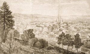Ithaca en Cornell College, New York State, c.1870, uit 